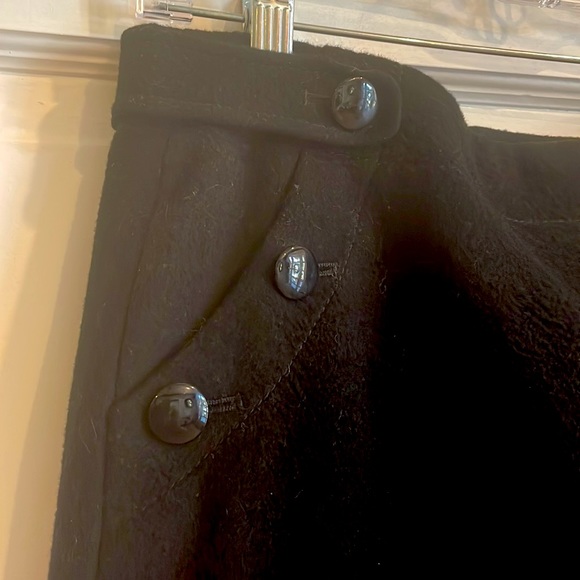 J.Crew felted wool cashmere skirt 8 black - Picture 2 of 3